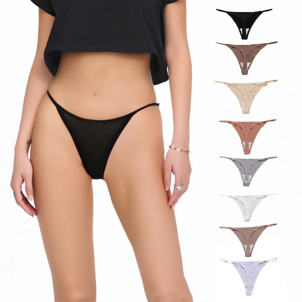 Women's Ice Silk Underwear Thin Belt Large Size Underwear
