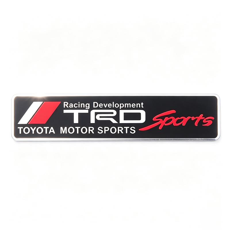 Car Aluminum Emblem Badge Supercharged Styling Decal Sticker For Toyota Hilux Aygo Yaris Ractis Corolla Camry CHR Auris Tacoma