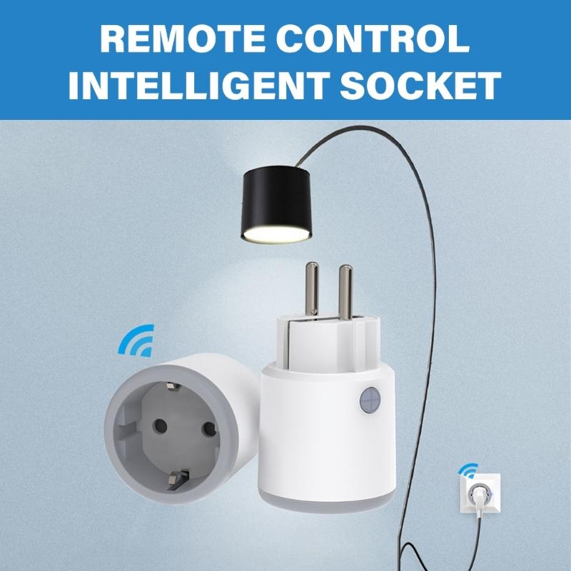 Intelligent Outlet with 16A Capacity Programmable Timer Power Consumption Trackings Energy Saving Electrical Plugs