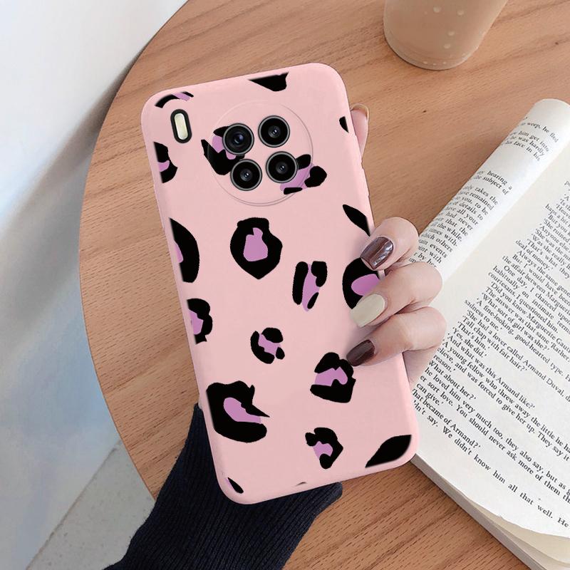 For Honor 50 Lite Huawei Nova 8i Phone Case Fashion Leopard Print Cover Soft Silicone Shockproof Fundas For Honor 50Lite Coque