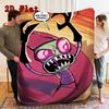 Space Invaders 2D Flat Pattern Flannel Blanket High quality All Seasons Warmth and Comfort Perfect for Christmas Gifts.MMT0918515