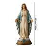 Statua di Maria 20cm Cattolica Benedetta Religiosa Santa Statuette della Beata Vergine Figure da Collezione per Camera da Letto Soggiorno Ufficio