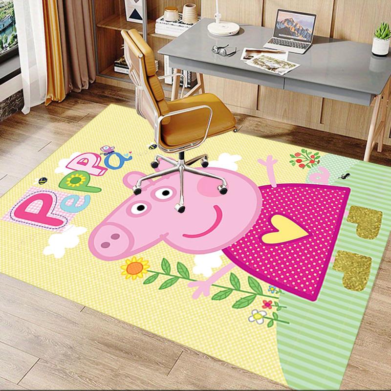1pc Peppa Pig Family Adventure Carpet for Playroom Bedroom Living Room Sofa Home Decor,kids Game Area Rug Non-slip Floor Mat Y723132