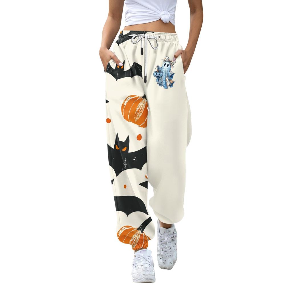 Women's Casual Fashion Sweatpants Halloween Printed Casual Pants