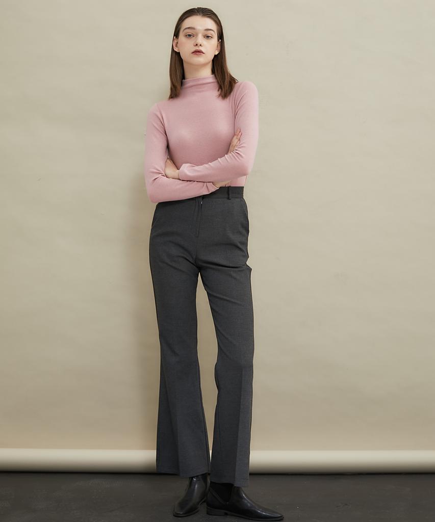 MANAVIS7 Abc Bootcut Slacks [Charcoal]