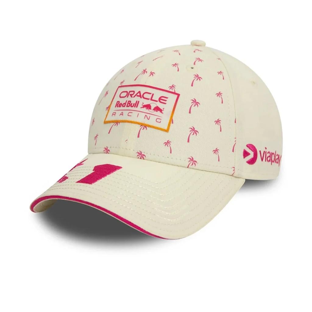 Heet Nieuwe Mode Casual Max Verstappen Red Bull Racing Miami Race Special Off White 9FORTY Verstelbare Pet Mode Baseballpet