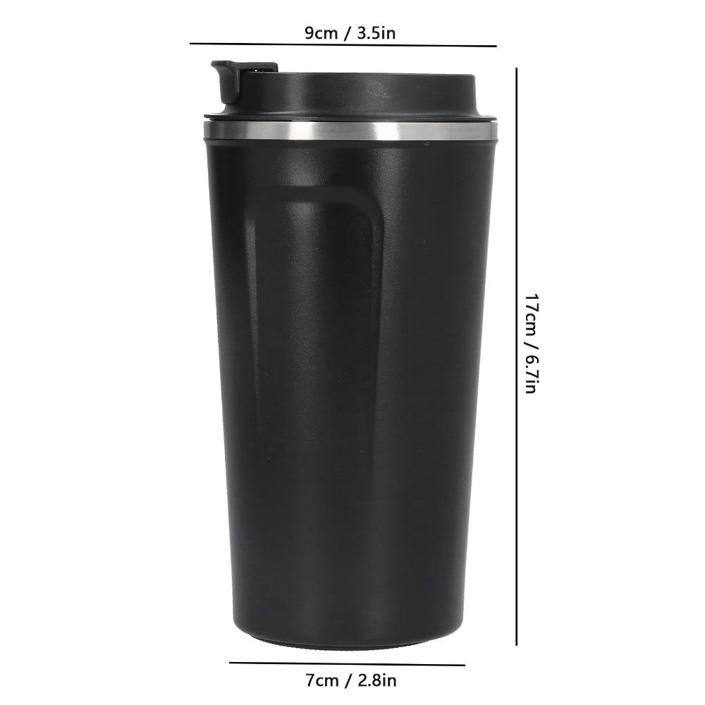 Wiederverwendbarer doppelwandiger Kaffeebecher aus Edelstahl, auslaufsicherer Kaffeebecher, tragbarer Vakuumbecher für Kaltgetränke