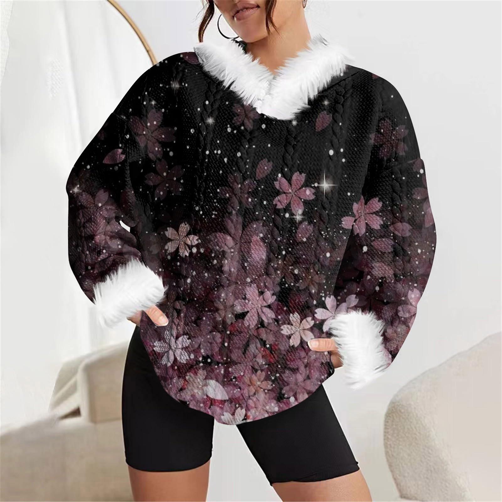 

Женские толстовки с капюшоном с принтом и длинным рукавом, повседневные однотонные пуловеры в стиле пэчворк, плюшевые трикотажные толстовки с капюшоном XXL