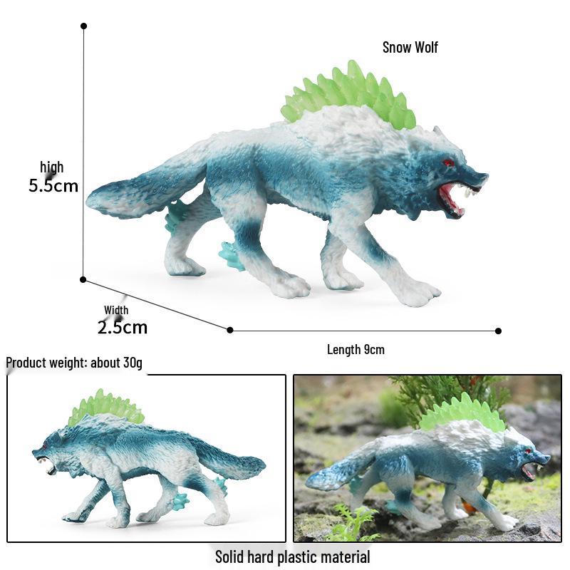 Wild Safari Animal Figurines: Giraffe, Elephant, Rhinoceros, Brown Bear, Tiger, Lion, Leopard, Hippopotamus - Solid Cognitive Toys