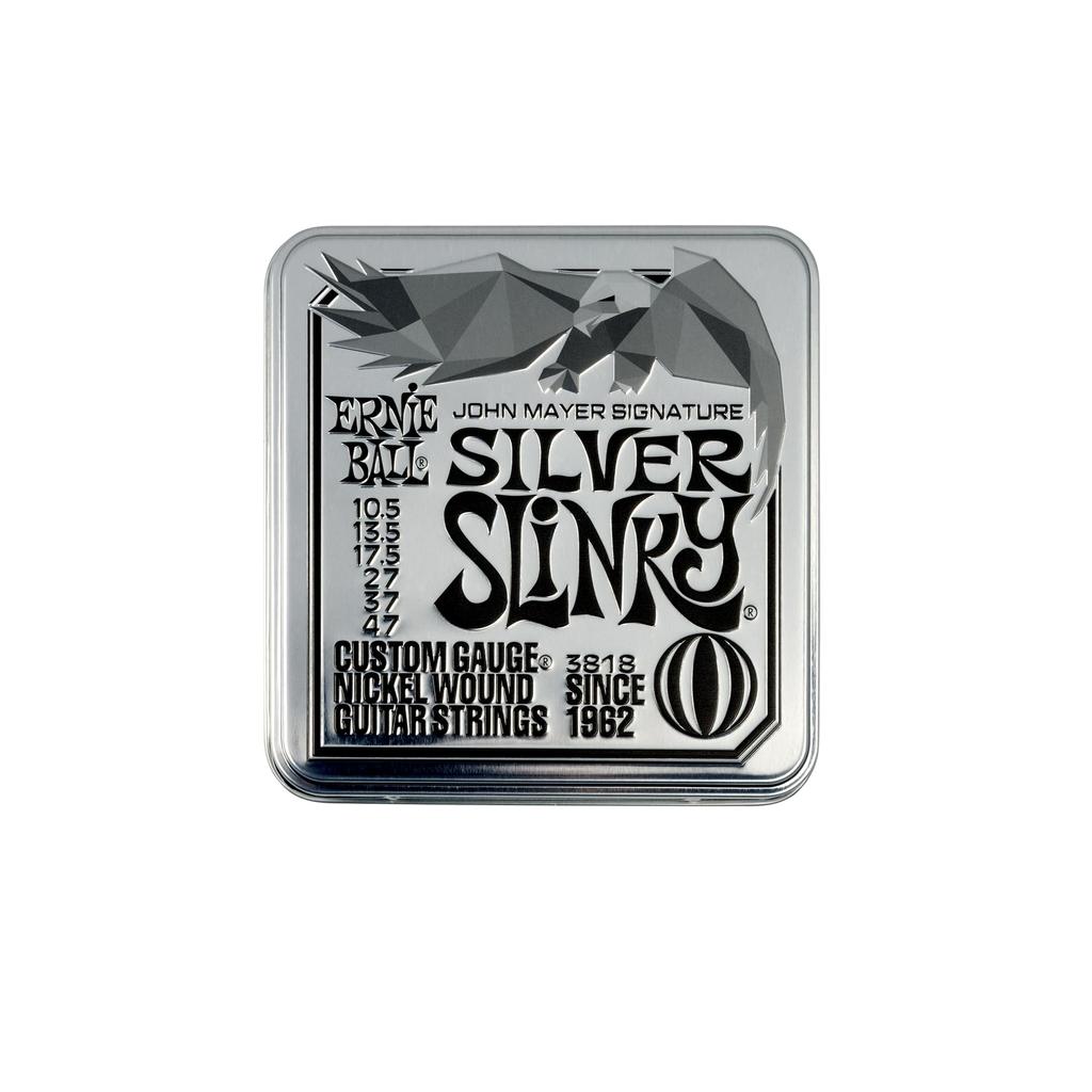 ERNIE BALL SILVER SLINKY 3818 Electric Guitar Strings John Mayer Signature (10.5-47) / 3-Pack