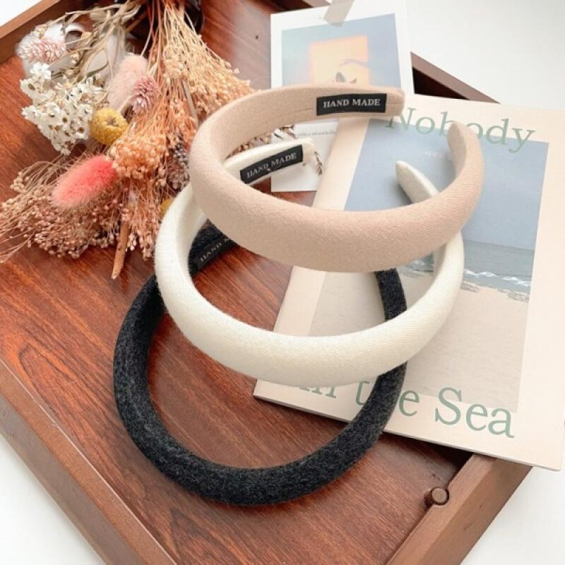 

Thick, fluffy basic hair headband ivory