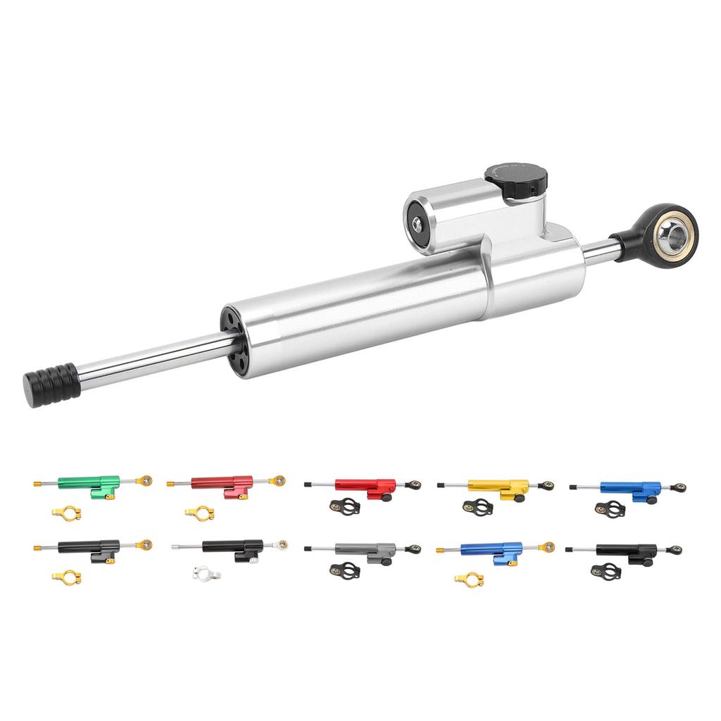Motorcycle Steering Damper Adjustable Universal Fit Increase Stability Steering Stabilizer for Motor