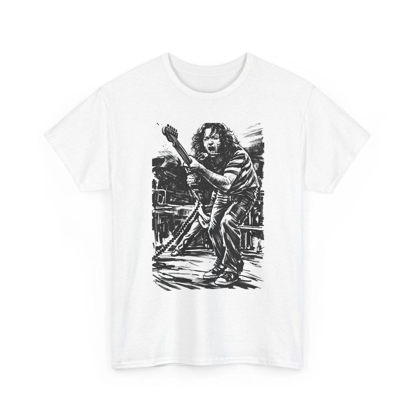 Rory Gallagher Graphic T-Shirt - Vintage Blues Rock Guitar Legend S