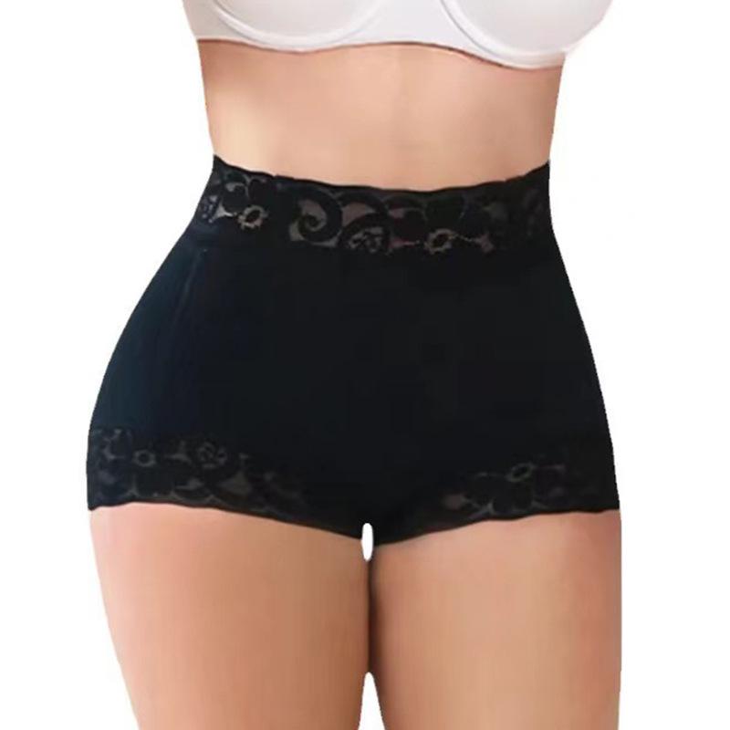 

Women s High-Waisted Lace Body Shaping Pants - Slimming, Hip-Lifting, Summer Mesh Design Extra Large чорний