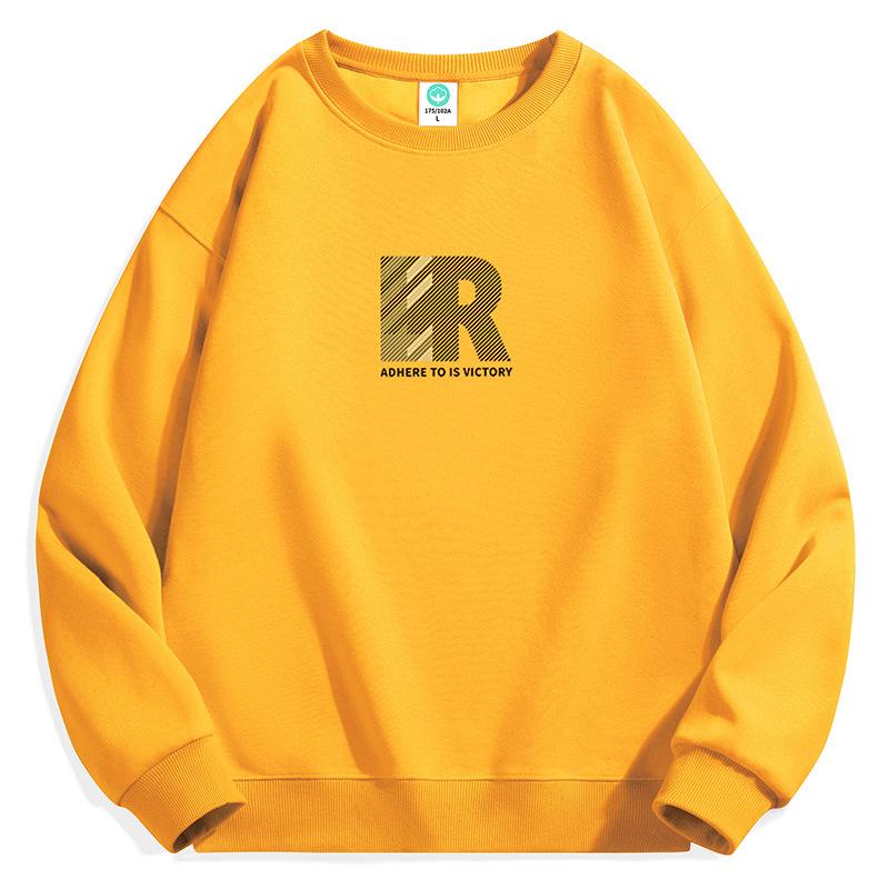 Men's Crew Neck Sweater New Cotton Composite Versatile Long-sleeved Top Sweater Jacket