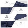 Men's Linen V-Neck Short Sleeve T-Shirt and Shorts Set - Solid Color Beach Casual Wear