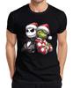 Grinch Jack Skellington Christmas Santa Hat Funny Gift Men's T-Shirt