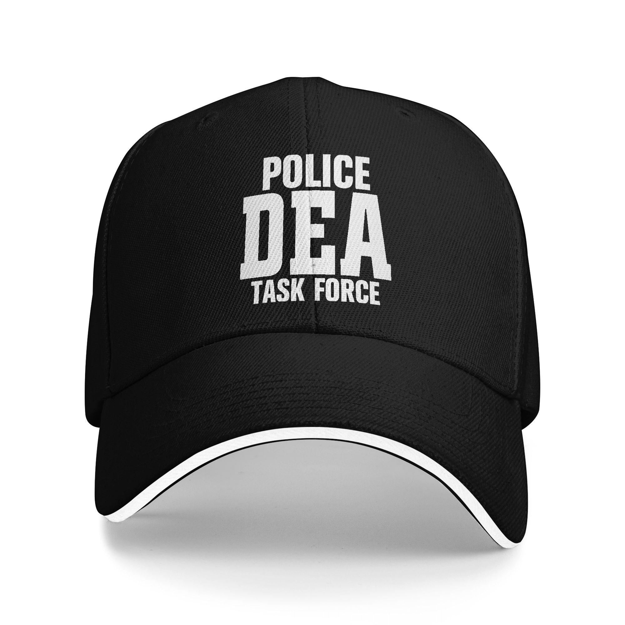 

Baseball Cap DEA US Federal Interdiction Agency Running Hippie Hip Hop Hats For UnisexTeens Sun Street Style Snapback Cap One Size