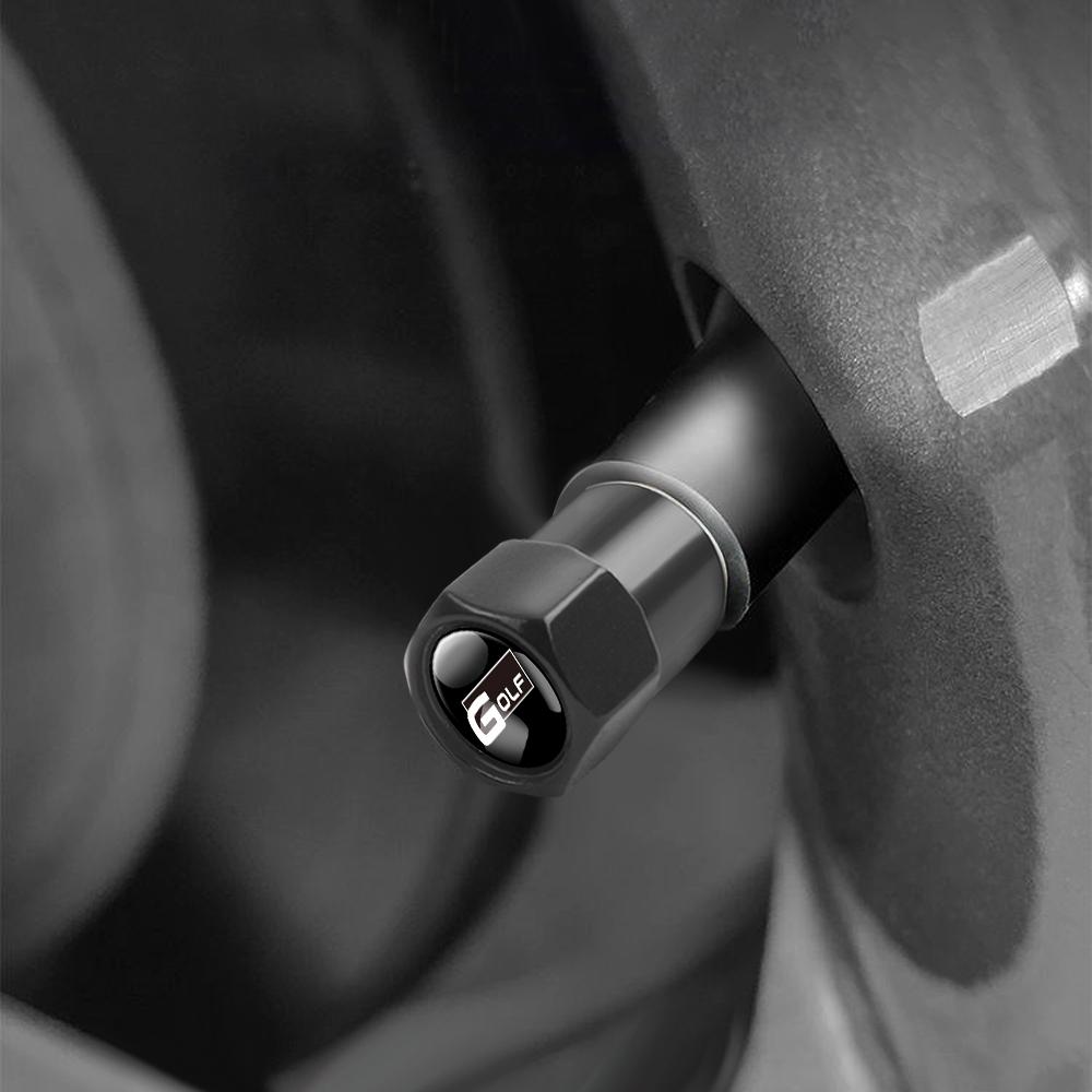 Pro VOLKSWAGEN VW 4ks Kovová slitina Kola Auta Zátka Ventilku Pneumatiky Krytky Stonku Pneumatiky Pro Volkswagen VW Golf Polo Tiguan Passat GTI