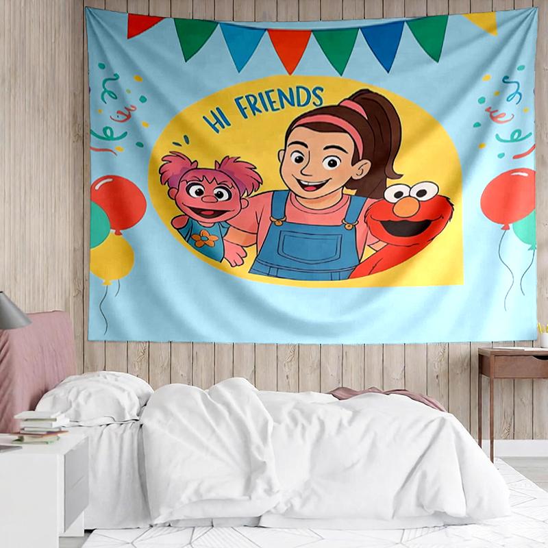 Ms.-Rachel Print Tapestry, Backdrop, Easy Setup, Ideal for Bedroom, Office & Living Room, with Aesthetic Wall Hanging Decor.