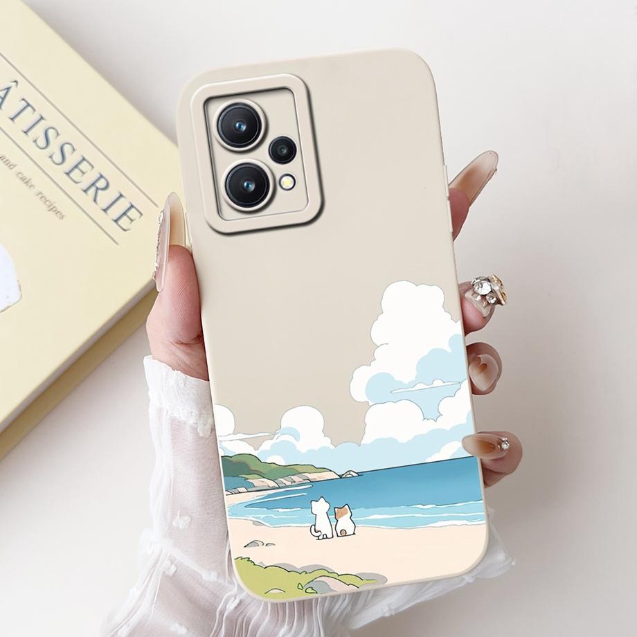 Funda For Realme 9 Pro+ Realme 9 9i 4G 5G Case Capa Soft Matte Silicone Bumper Realme 9 Pro Plus Cartoon Animals Back Cover