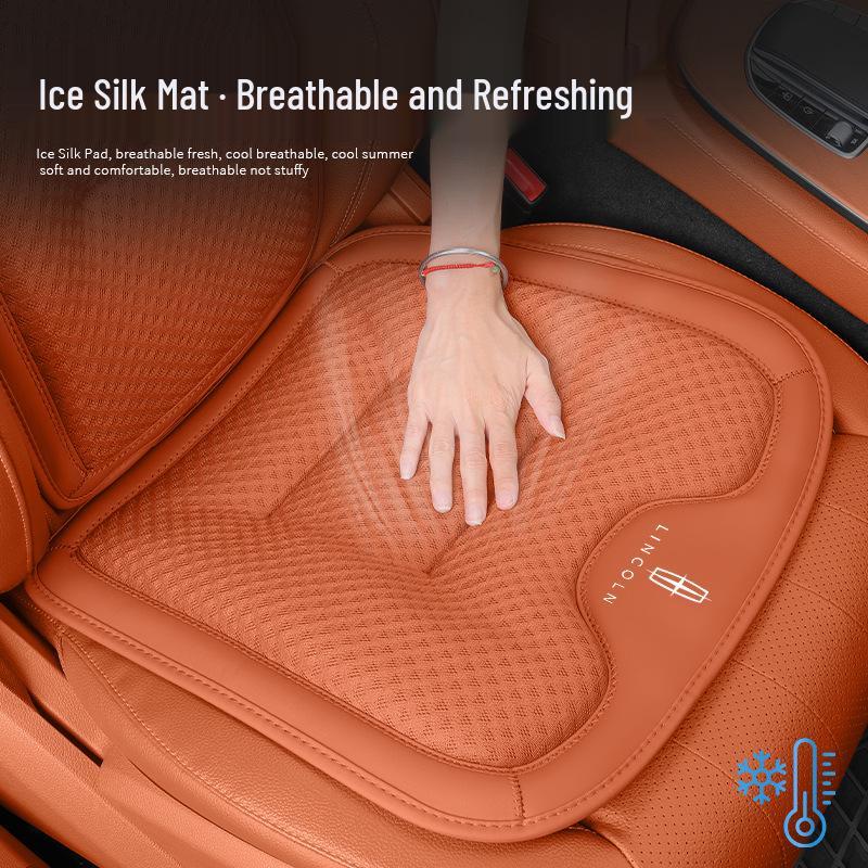 Ice Silk Car Seat Cushion for Lincoln Aviator/Navigator - Breathable Summer Cover