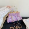 New Summer Sweet Rose Dinner Chain Bag Banquet Handbag Cheongsam Evening Literary Oblique Span Bag