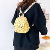 Small Fresh Corduroy Shoulder Ins Mini Backpack Female Korean College Student Mori Simple Double Backpack