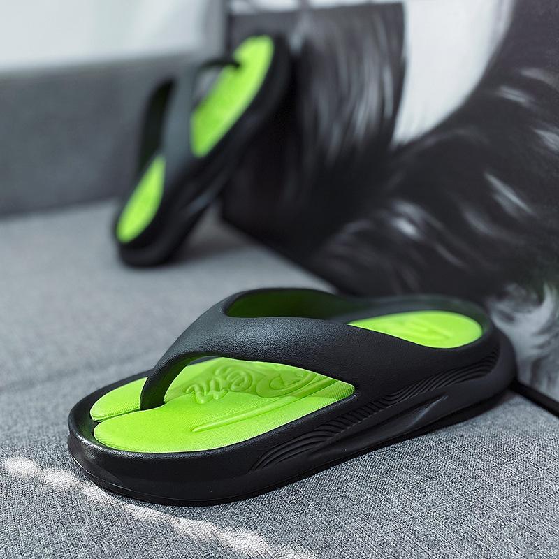 

Мужские шлепанцы Элегантные мужские мягкие тапочки Удобные массажные летние туфли Модные мужские уличные спортивные шлепанцы 39-46 45-46 чёрный