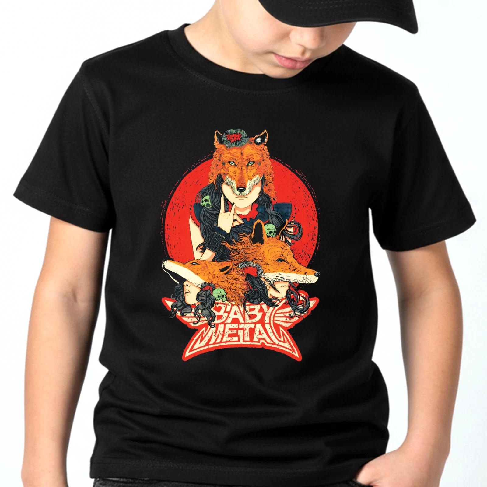 Baby Metal Rock Band Premium Soft Cotton Top Unisex Kids T-Shirt 4XL