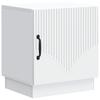 Nightstand White 43 X 34.5 X 47 Cm Engineered Wood