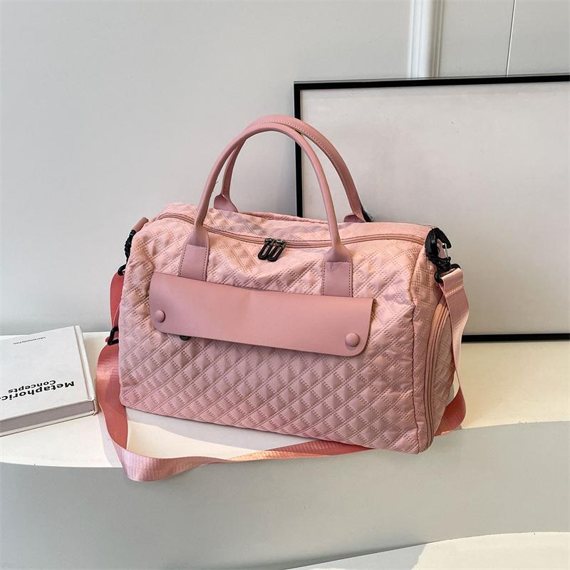 Lingge Fitness Bag Dry Wet Separation Swimming Storage Bag Women's Luggage Bag Lightweight Short Travel Bag Crossbody Big Bag Bag