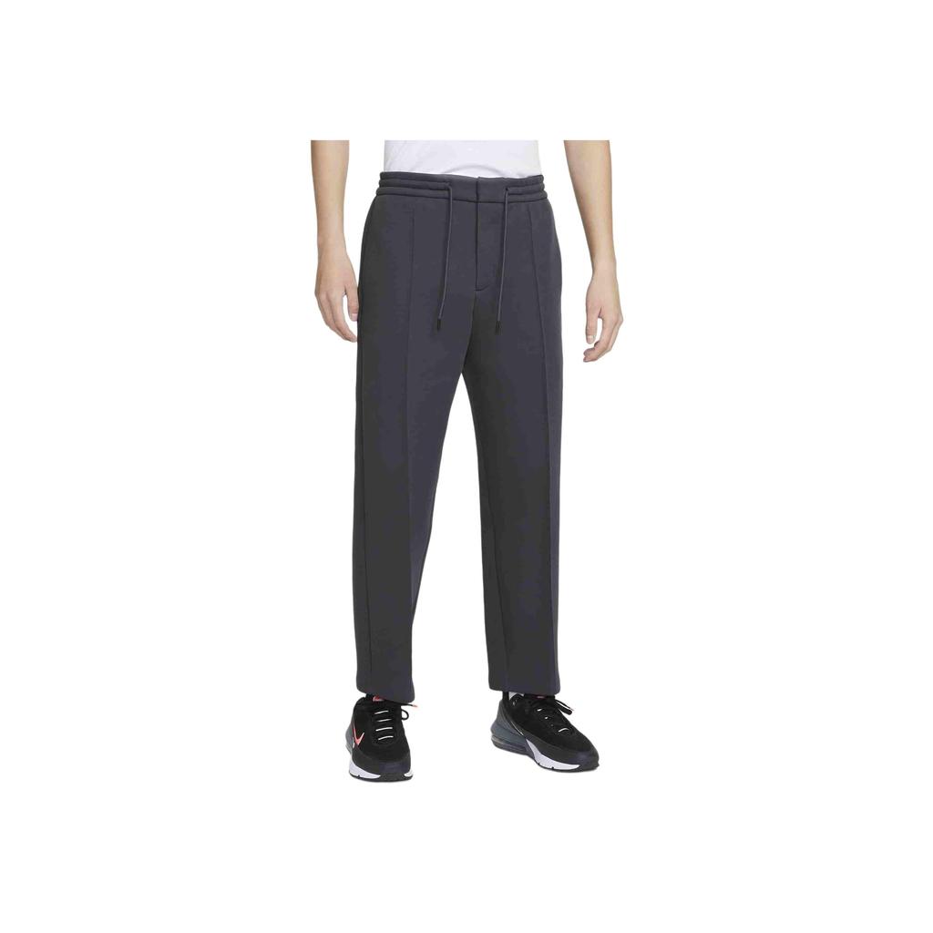 Nike Futra Tech Series Lace-Up Comfortable Casual Versatile Knitted Sports Pants Men Bottoms Coal-Black FZ7584-060