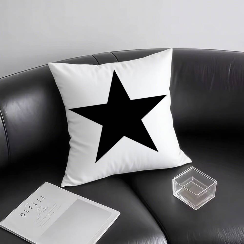 1 Stück Stern Kissenbezug Quadratisch Schlafzimmer Sofa Freizeit Komfort Kissen Auto Wohnzimmer Heimdekoration
