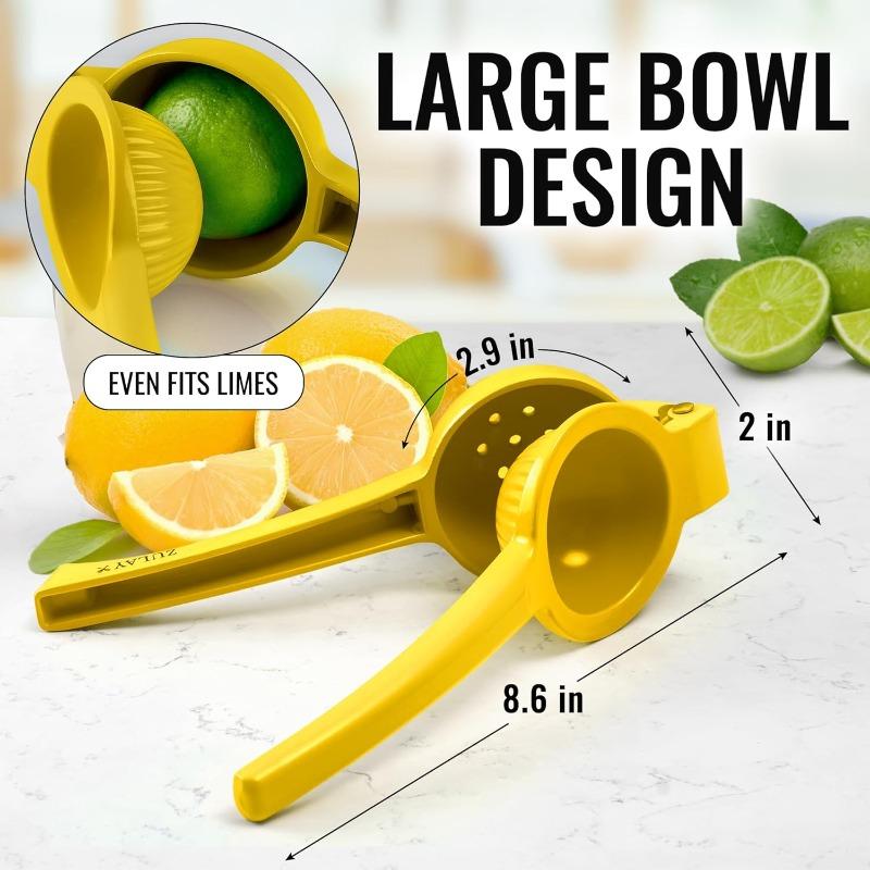 Manual Lemon Juicer Aluminium Alloy Hand Squeezed Orange Fruit Juicer Portable Utility Kitchen Sturdy And Durable, Maximum Juice