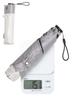 KIZAWA Folding Carbon 6 UV Light Suitable for Sun and Level 5 Water Full Light Heat and Heat Protection for Women and X Gray Parasol,