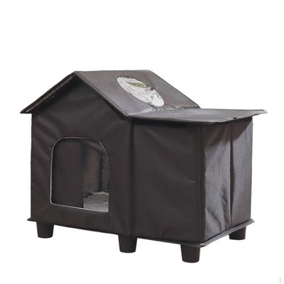 Outdoor Cat House Waterproof Weatherproof Season Pet Supply for Backyard, Garden, Patio