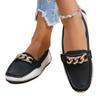 Fashion Women's Shoes 2024 Hot Sale Shallow Women's Flats Fashion Metal Decoration Daily Flats Women High New Plus Size Flat Low Heels
