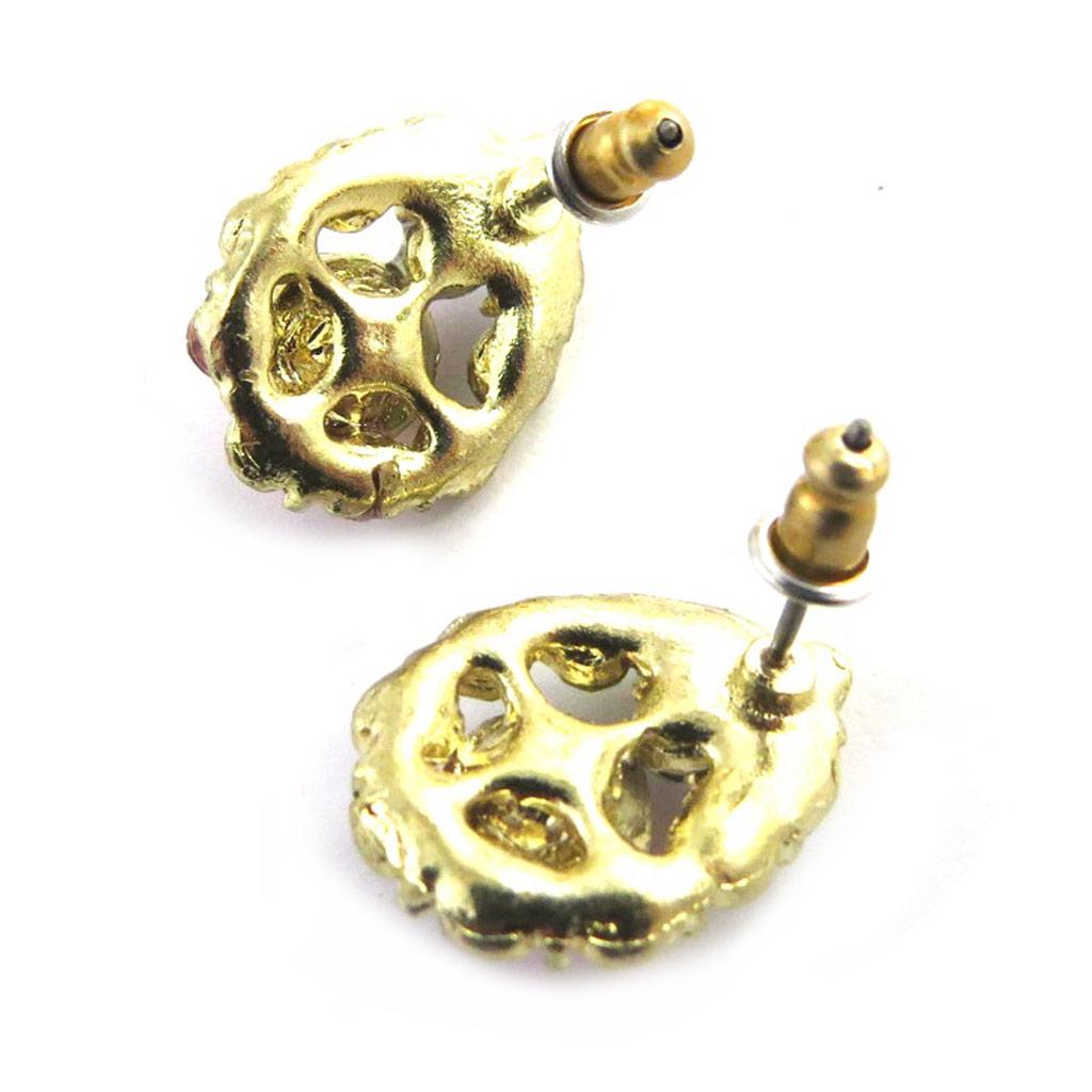 Les Trésors De Lily [M8152] - Orange Green 'Sissi' Designer Earrings