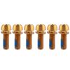 Titanium-plated Bicycle Handlebar Screws Stainless Steel Bicycle Disc Brake Caliper Bolt  Folding