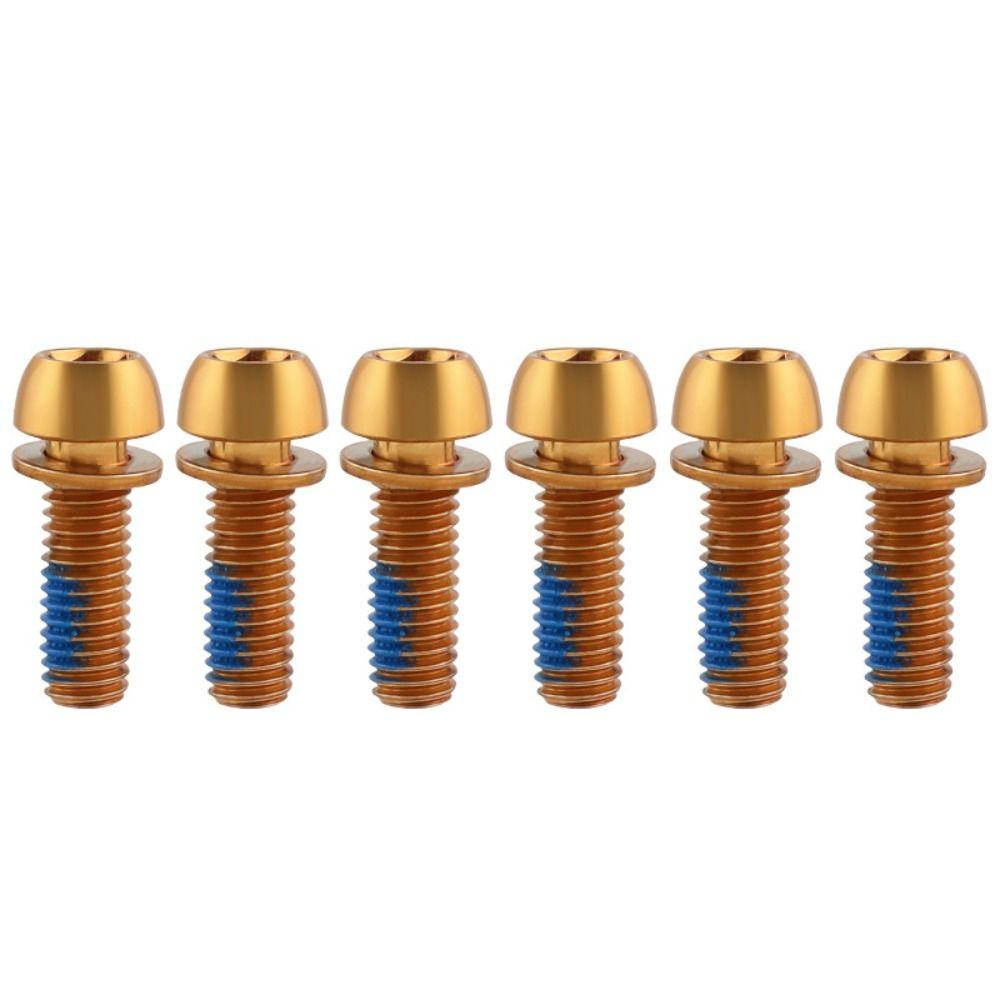 Titanium-plated Bicycle Handlebar Screws Stainless Steel Bicycle Disc Brake Caliper Bolt Folding