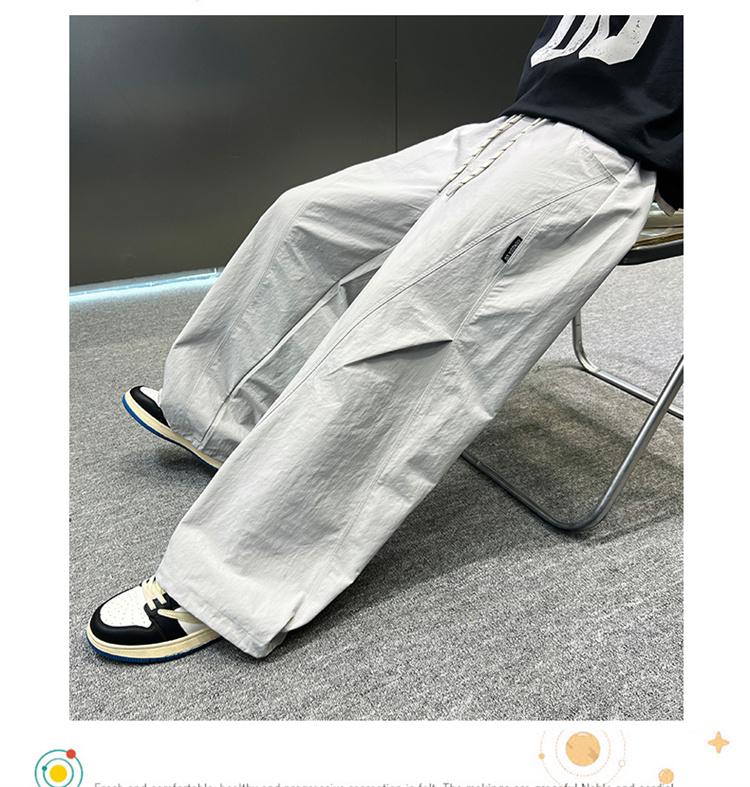Boys' pants Spring and Autumn 2026 new item Medium and large boys' loose straight leg casual pants Spring clothing Children's work pants