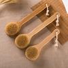 Bamboo Bristle Bathing Shower Brush Back Massage Scrubber Skin Cleaning Tool
