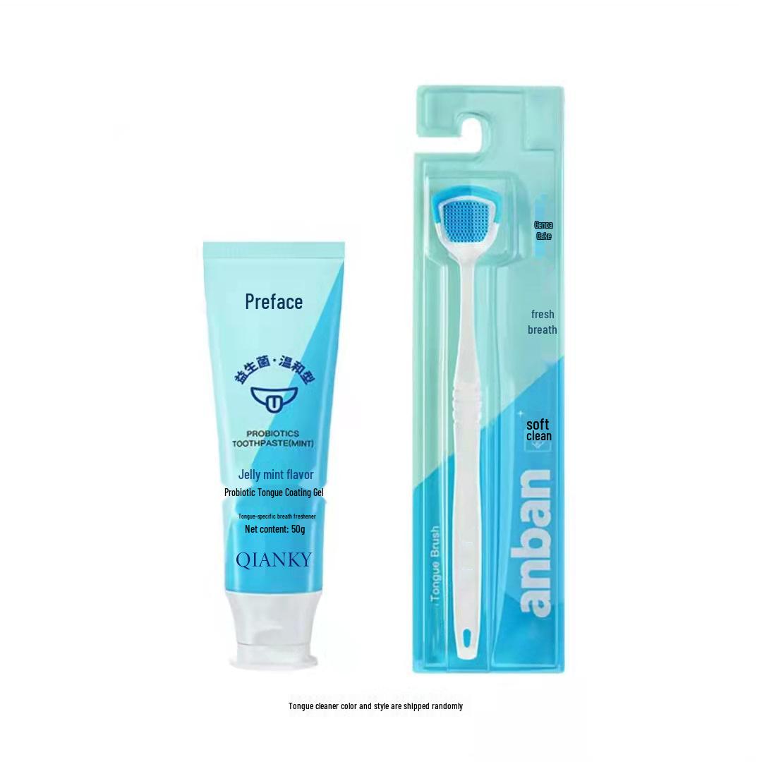 

Гель для удаления налета с языка для ухода за полостью рта - Устраняет запах изо рта