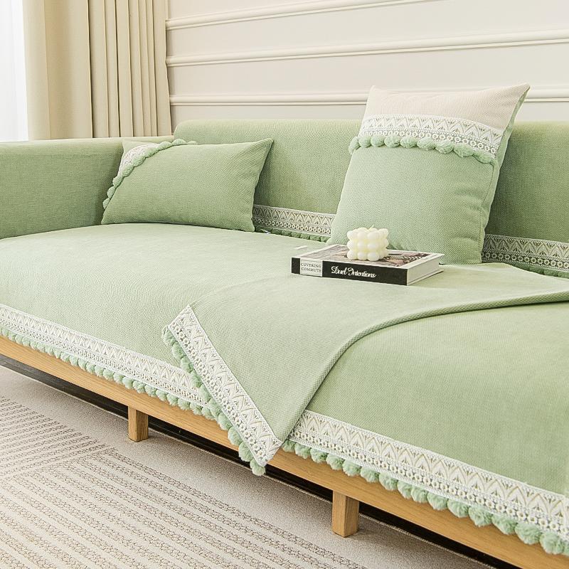 

Новые диванные подушки Four Seasons Универсальная нескользящая подушка Роскошный современный высококачественный кожаный чехол для дивана Тканевое полотенце. 70*70cm