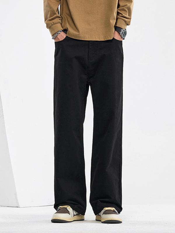 Mingge 2025 Herren Frühling/Sommer Locker Gerade Hose - Trendig, Einfarbig, Lässig und Vielseitig.