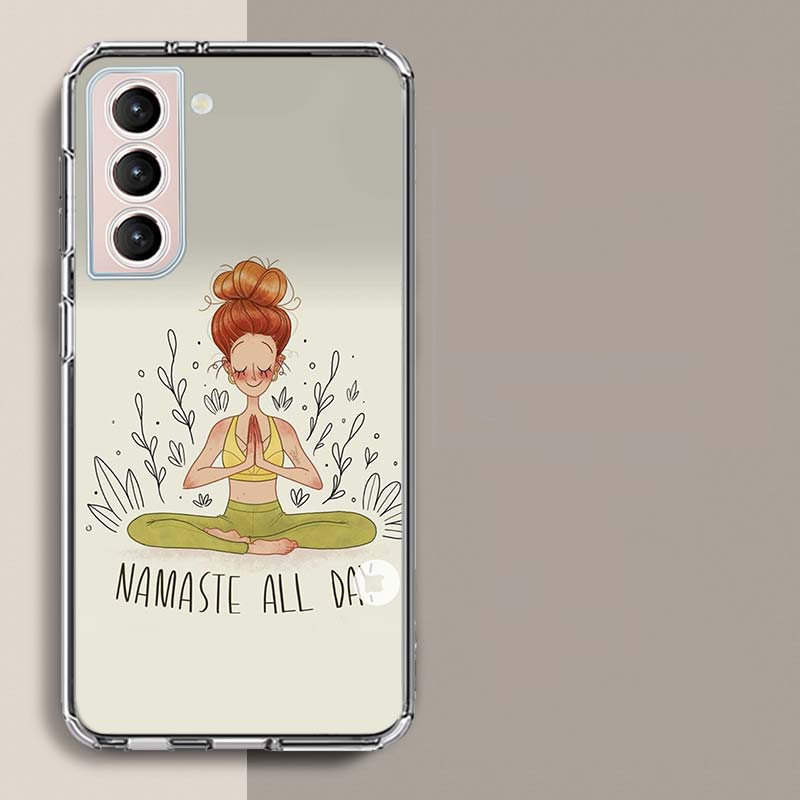 

Hot Sell Yoga Namaste Phone Case For Galaxy A14 A24 A34 A54 Samsung A02S A12 A22 A32 A42 A52 A72 A13 A33 A53 5G A03 A03S A23 A73 Samsung A72