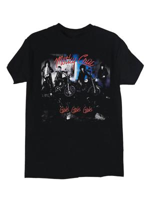 Черная футболка унисекс Motley Crue Girls Girls Girls