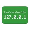 Mat Rug There Is No Place Like 127.0.0.1 Text Design Creative Entryway Decor Stylish Front Door Ornament