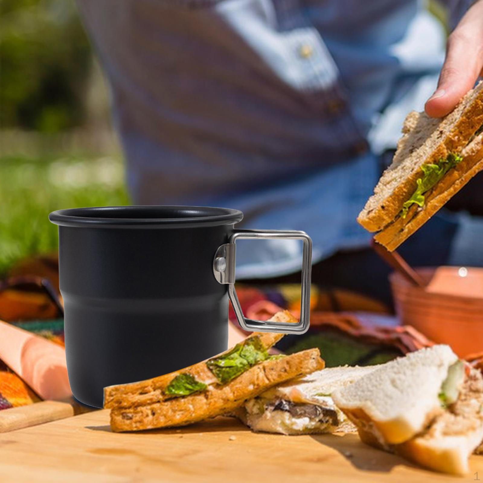 

Coffee Mug Milk 300 Ml Cup Tea Morning Water for Backpacking Holidays Kitchen чёрный